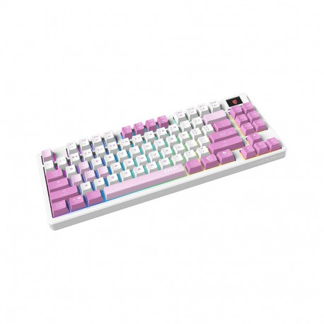 "MSI FORGE GK600 TKL W Violet Gaming Keyboard retail"