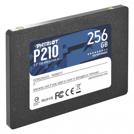 Patriot ssd-ketas P210 256GB SATA 6Gb/s 2,5", must