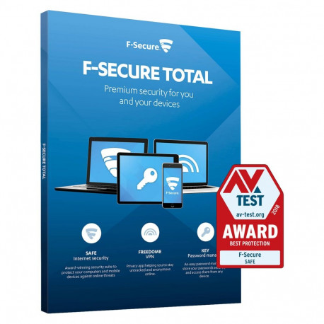 F-SECURE Total Security, 3 seadet, 1 aasta, ESD