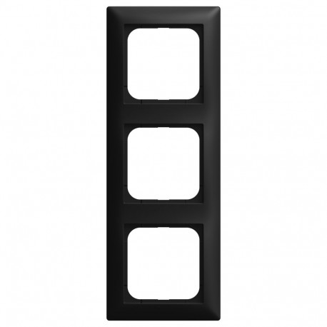 Busch Jaeger BJ 1723-915 3-osaline katteraam must matt - Busch-balance® SI 2CKA001725A1570