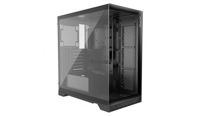 "XPG Invader X ATX Midi Tower schwarz Glas USB C"