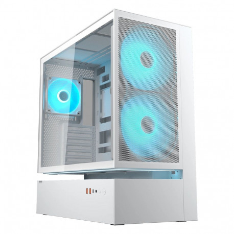 COUGAR CFV235 Midi korpus, ARGB, mesh, valge