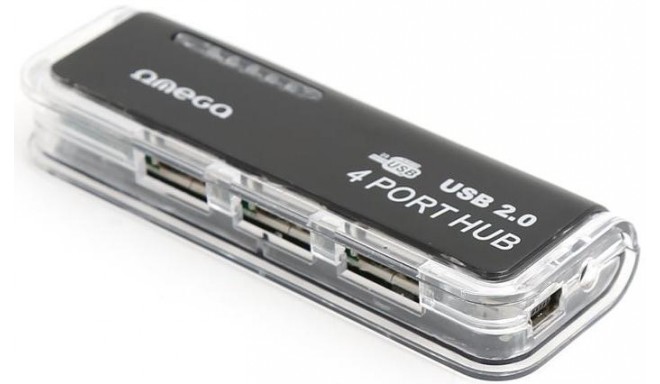 Omega USB 2.0 hub 4-port + OTG kaabel (OUH24T)