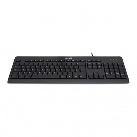 "Wortmann TERRA Keyboard 1500 Corded [US/EU] USB black Copilot QWERTY, 105 toetsen, met kabel, 1,80m