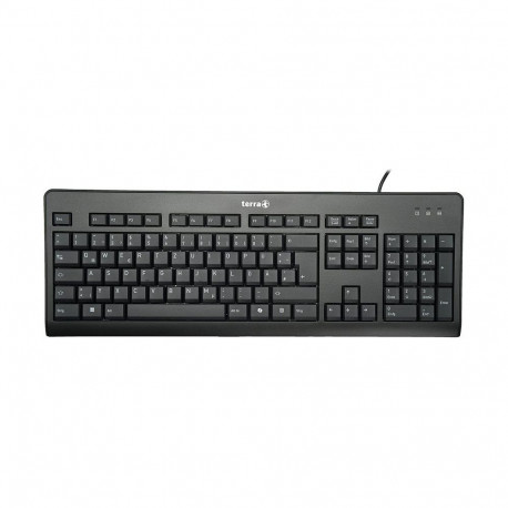 Wortmann TERRA klaviatuur 1500 must juhtmega [DE] USB Copilot QWERTZ, 105 klahvi, 1,80 m