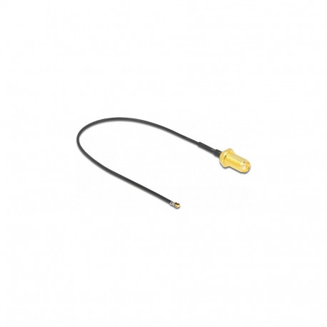 "Antennenkabel SMA Buchse zum Einbau zu I-PEX Inc., MHF® 4L LK Stecker 1.37, 20 cm Gewindelänge 10 m