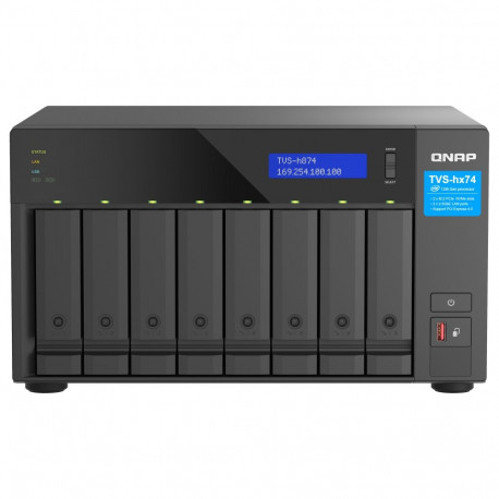 QNAP NAS TVS-H874T-I7-32G 8-kettaline Intel Core i7-12700 12-core/20-thread Thunderbolt 4 ZFS-põhine