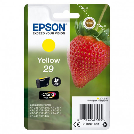 Epson 29 C13T29844012 kollane tint kuni 180 lehekülge