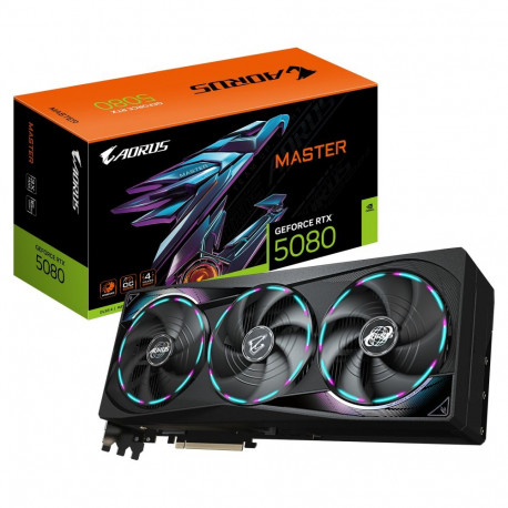 RTX 5080 16GB Gigabyte Aorus Master GDDR7 3 ventilaatoriga