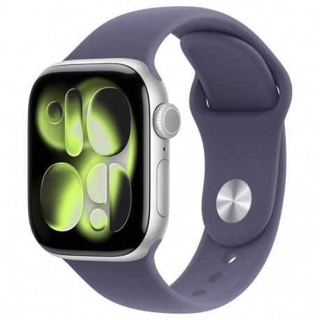 "Apple Watch S11 Aluminium Cellular 42mm Silber (Sportarmband nebelviolett) S/M"