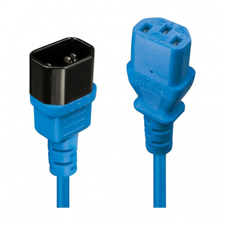 "LINDY IEC-Netzverlängerung C14 - C13 blau 2m"