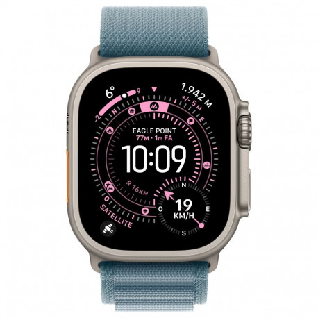 Apple Watch Ultra 3 titaan Cellular 49mm, naturaalne (Alpine Loop, helesinine), Medium