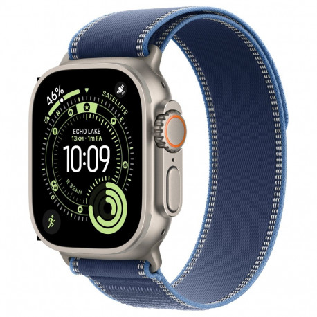Apple käekell Watch Ultra 3 titaanist mobiilsidega 49mm Trail Loop M/L, naturaalne / sinine-helesini