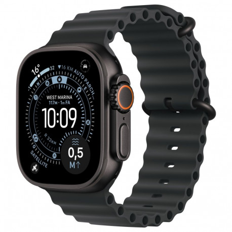 Apple nutikell Ultra 3 titaanist mobiilsidega 49mm Ocean rihm, must