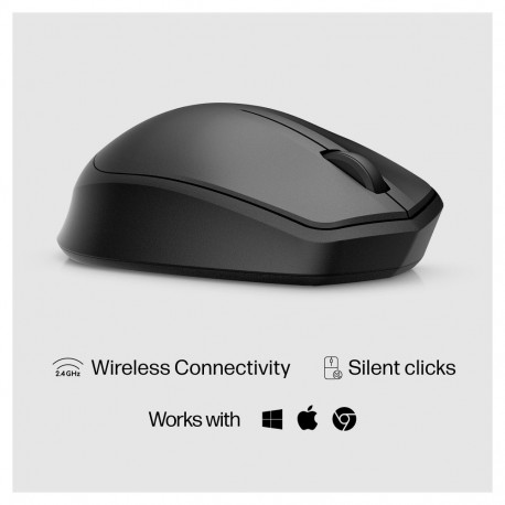"HP 280 Silent Maus kabellos schwarz"