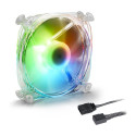 "120mm Sharkoon SHARK Disc PWM RGB Fan (transparent, 120 mm)"