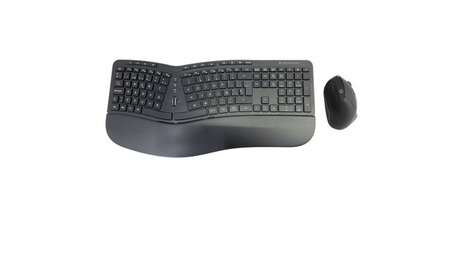 "CONCEPTRONIC Wireless Keyboard+Mouse,ergo,Layout spanisch sw"