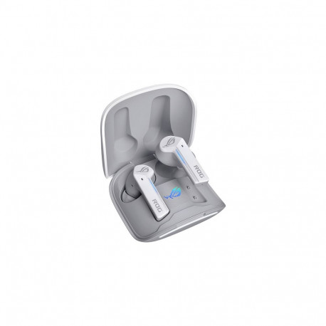 ASUS ROG Cetra True Wireless valge kõrvasisene juhtmevaba peakomplekt, virtuaalne 7.1 heli, aktiivne