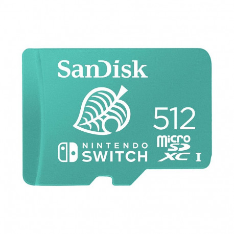 Sandisk mälukaart 512GB Nintendo Switch microSDXC 100MB/s +adapter, piparmündiroheline