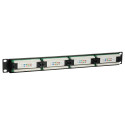 "Equip Patchpanel 24x RJ45 Cat5e 19"" UTP 1HE schwarz"