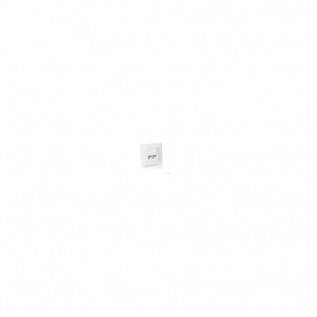 "Equip Unterputzdose +Frontplatte 2xRJ45 Cat5e 45° RAL 9010"