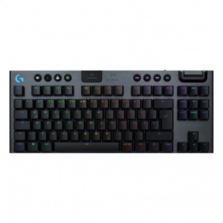 Logitech G915 X Lightspeed TKL must juhtmevaba mänguriklaviatuur (US)