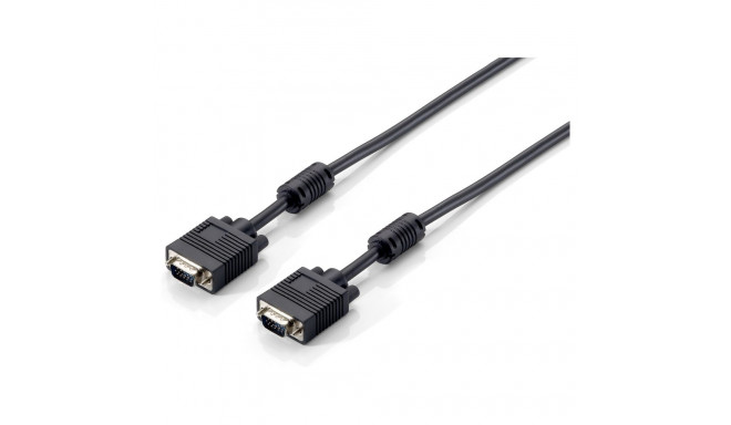 "Equip VGA Kabel HD15 St/St 10.00m 1280x 960/60Hz schwarz Polybeutel"