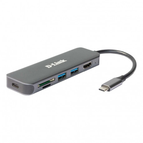 D-Link DUB-2327 6-in-1 USB-C jaotur HDMI-ga