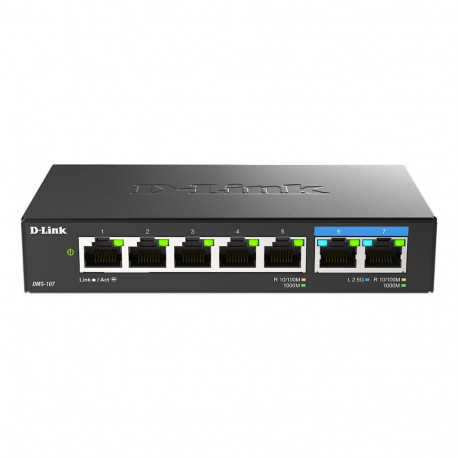 "D-Link DMS-107 7-Port Multi-Gigabit Unmanaged Switch"
