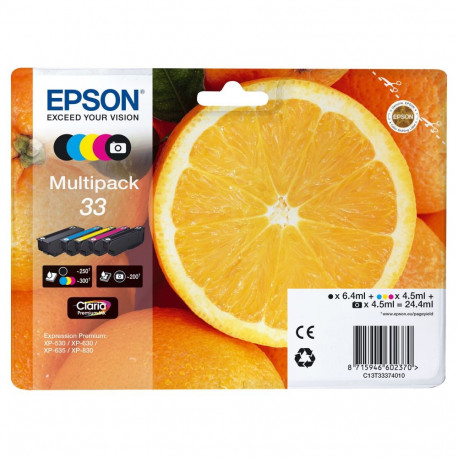 "Epson Tinte 33 5er-Pack black + color T3337"