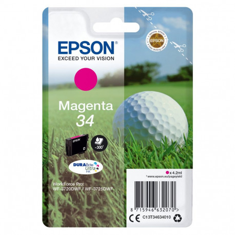 "Epson Tinte 34 C13T34634010 Magenta bis zu 300 Seiten"