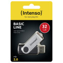 "STICK 32GB USB 2.0 Intenso Basic Line Black/Silver"