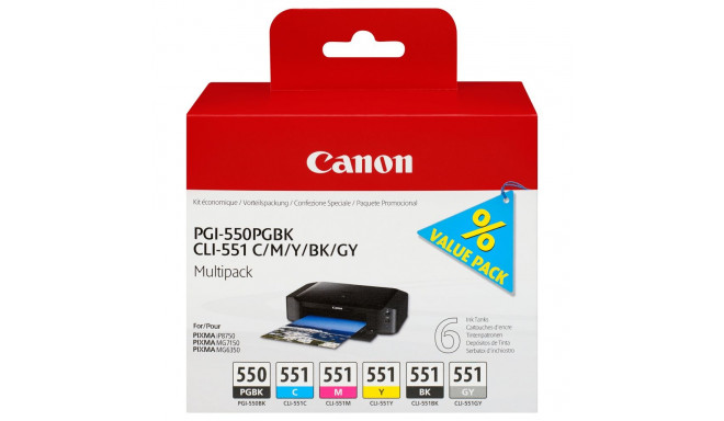 Canon PGI-550/CLI-551PGBK/C/M/Y/B/G