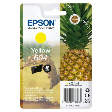 Epson 604 C13T10G44010 kollane tint kuni 130 lehte