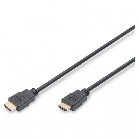DIGITUS HDMI High Speed Ethernet-ühenduskaabel, 3m, must