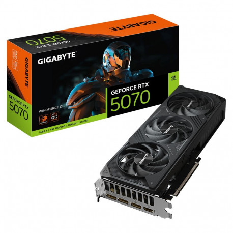Gigabyte graafikakaart RTX 5070 12GB Windforce OC SFF GDDR7 3 ventilaatorit