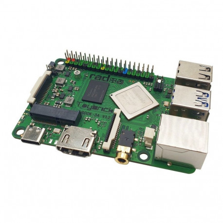 ALLNET Radxa Rock 3A 2GB RK3568 Quad-core Cortex-A55, sagedus 2Ghz Mali G52 2GB LPDDR4
