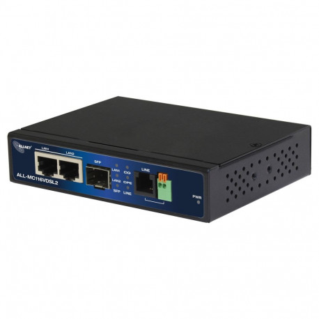 Z ALLNET punkt-punkti modem VDSL2 üle 2 traadi mittehallatav ALL-MC116V2 / max. 3km max. 160Mbit/s