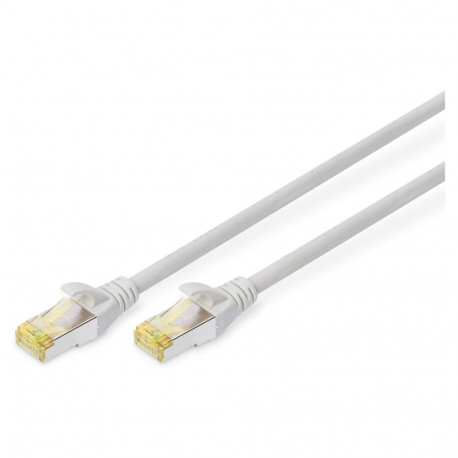 "DIGITUS Patchkabel Cat6a S/FTP 2xRJ45 1.0m grau Hebelschutz Polybeutel"