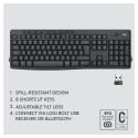 "Logitech MK370 Advanced Wireless Combo Black QWERTZ DE"