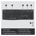 "Logitech MK295 Silent Wireless Combo Graphite QWERTY US"