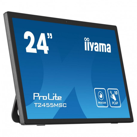 "60,5cm/24'' (1920x1080) iiyama ProLite T2455MSC-B1 16:9 FHD IPS Touch 5ms HDMI DP USB Speaker Black