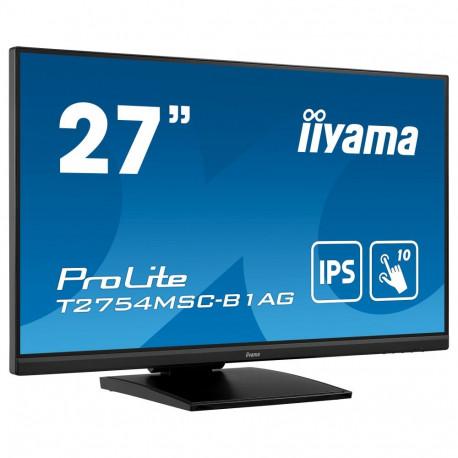 "68,6cm/27'' (1920x1080) iiyama ProLite T2754MSC-B1AG 16:9 FHD IPS Touch 4ms 60Hz HDMI VGA USB VESA 