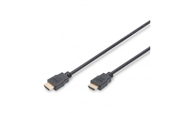 "DIGITUS HDMI High Speed mit Ethernet Anschlusskabel, 5m, sw"