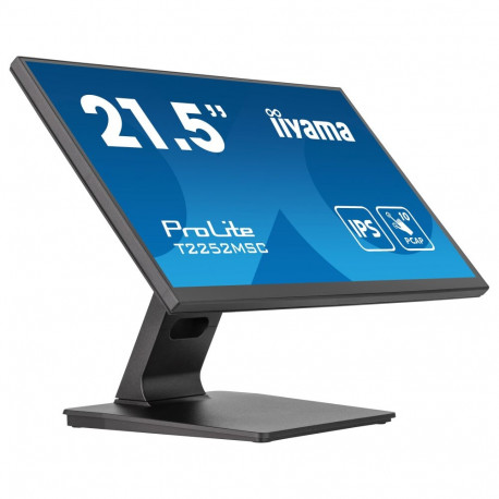 "54,6cm/21,5"" (1920x1080) iiyama T2252MSC-B2 16:9 FHD IPS Touch 5ms HDMI DP USB Speaker Black"