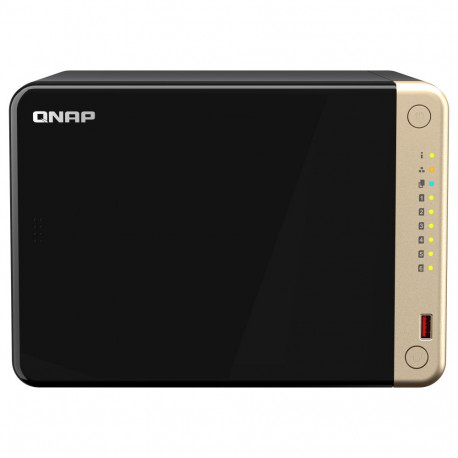 6 sahtliga QNAP TS-664-8G Intel® Celeron® - N5095 - must