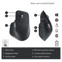 Logitech hiir Master Series MX MASTER 3S ergonoomiline, grafiit