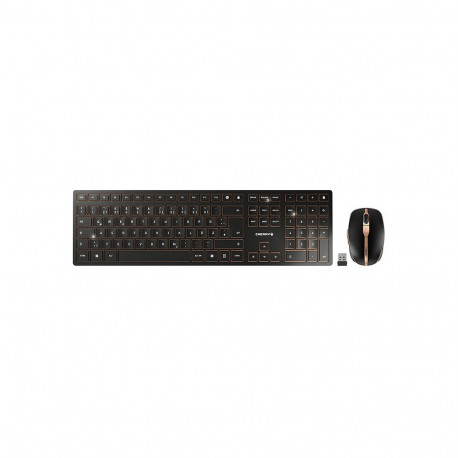 "Cherry DW 9100 Slim - Tastatur-und-Maus-Set Wireless Black QWERTZ DE"