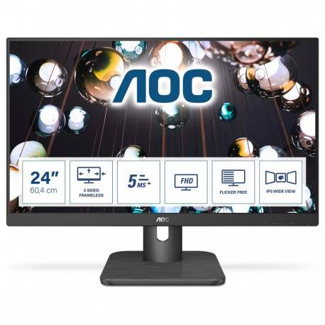 "60,5cm/23,8'' (1920x1080) AOC 24E1Q 16:9 5ms IPS HDMI VGA DisplayPort VESA Speaker Full HD Black"