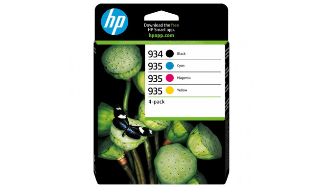 HP 934/935 6ZC72AE tindikassettide komplekt (BK/C/M/Y)